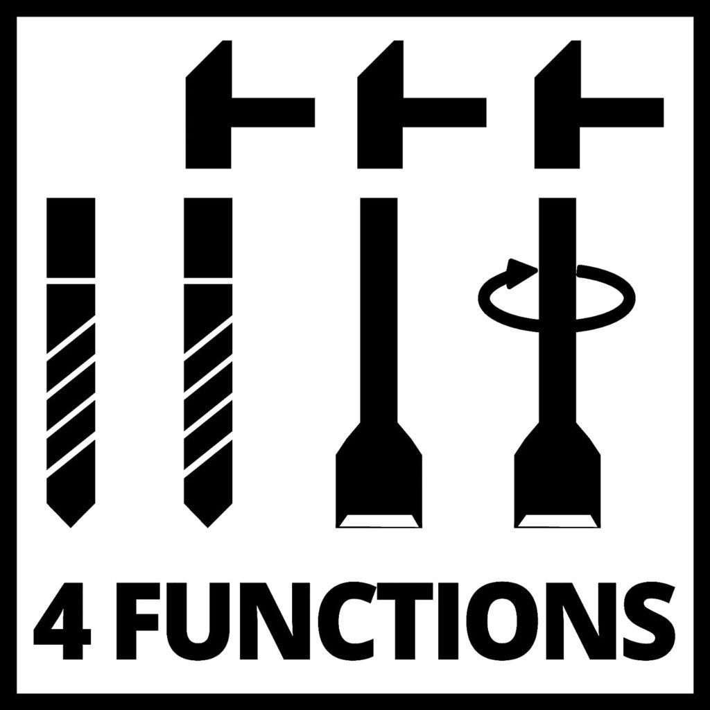 4 funciones einhell te rh 32